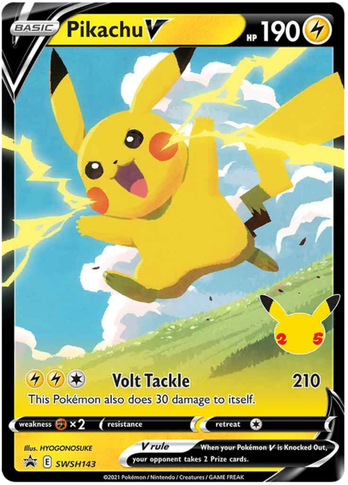 Pikachu V Card Front