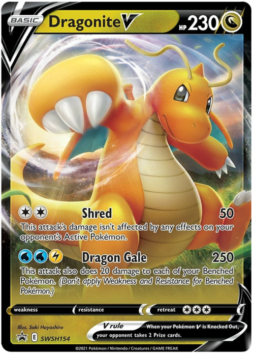 Dragonite V Card Front