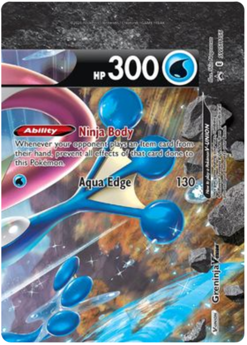 Greninja V-UNION [Ninja Body | Aqua Edge] Card Front