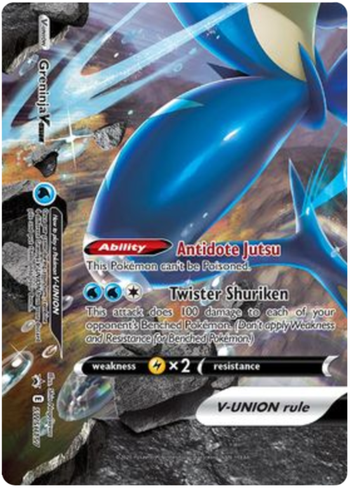Greninja V-UNION [Antidote Jutsu | Twister Shuriken] Card Front