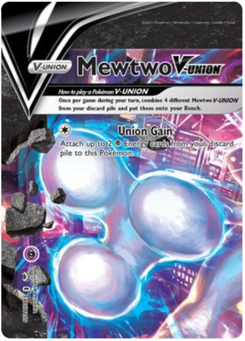 Mewtwo V-UNION [Union Gain] Card Front