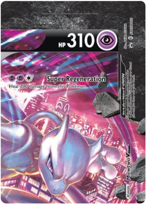 Mewtwo V-UNION Card Front