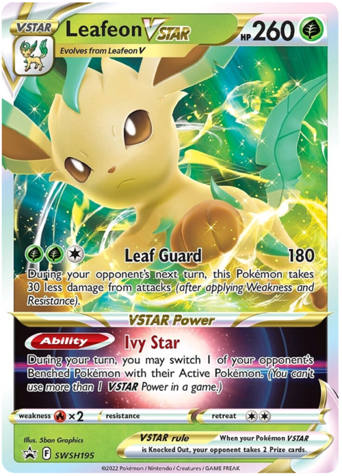 Leafeon V ASTRO Card Front