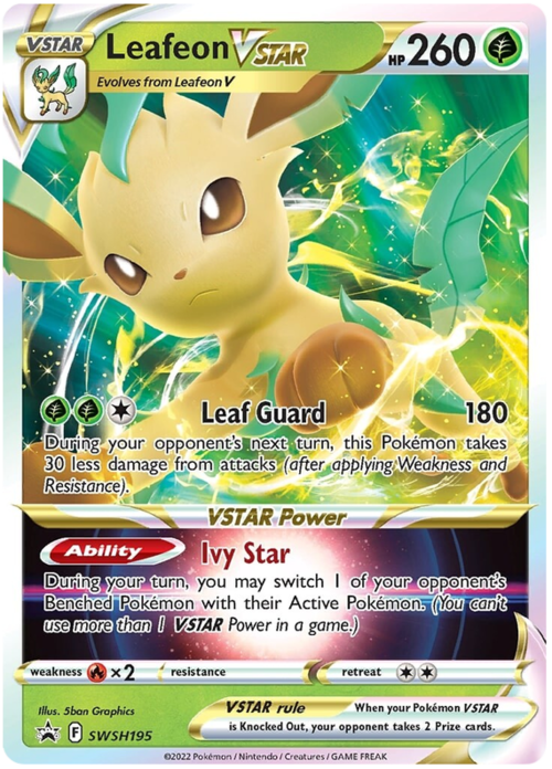 Leafeon VSTAR Card Front