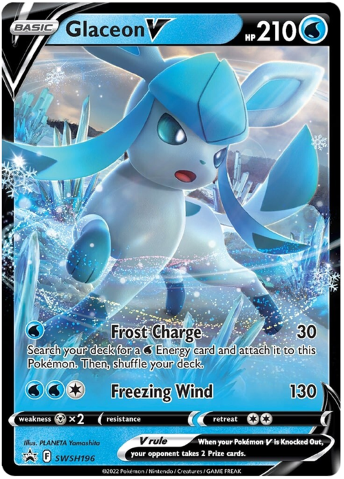 Glaceon V Card Front