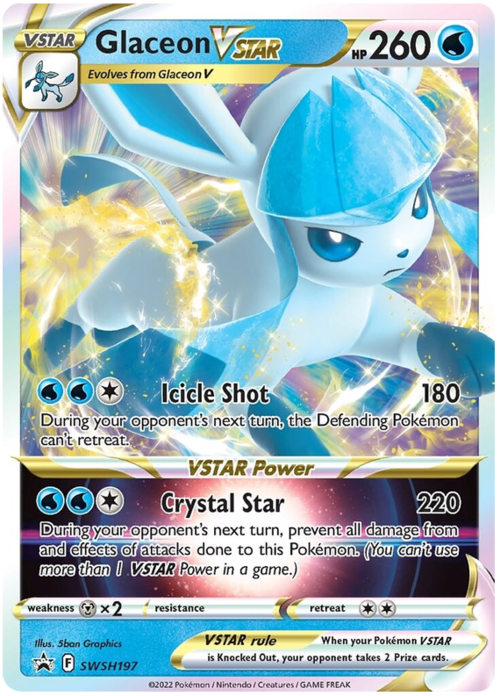 Glaceon VSTAR Card Front