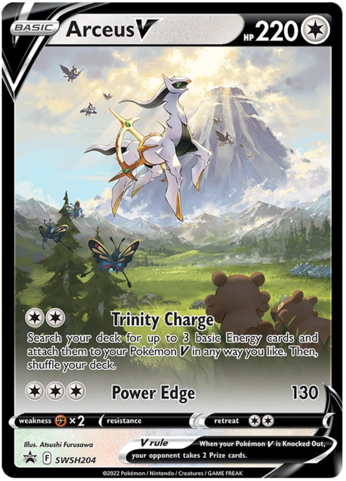 Arceus V Card Front