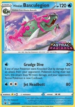 Basculegion di Hisui [Grudging Dive | Jet Head] Card Front