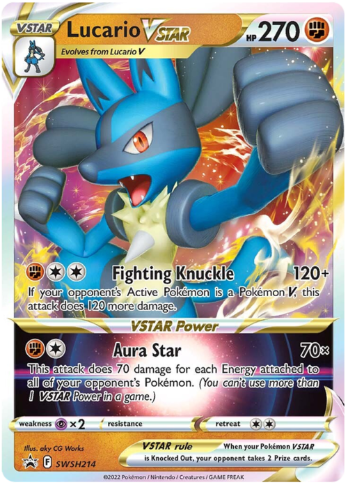 Lucario VSTAR Card Front