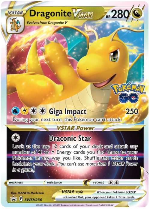 Dragonite VSTAR Card Front