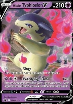Typhlosion di Hisui V [Singe | Petrifying Flame] Card Front