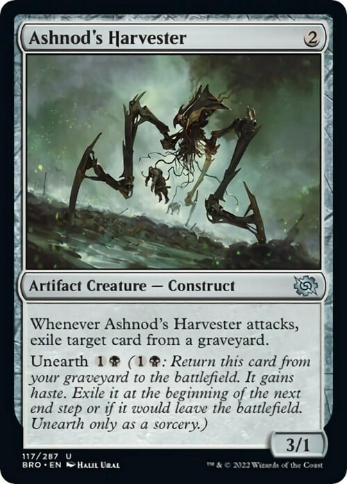 Ashnod's Harvester Card Front