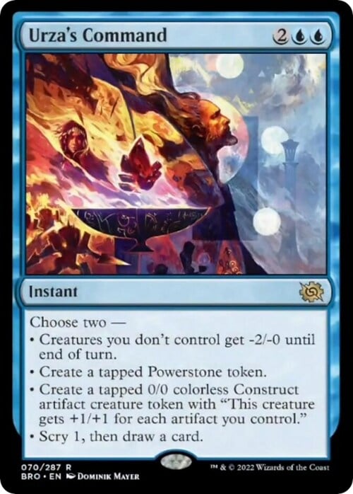 Urza's Command Card Front