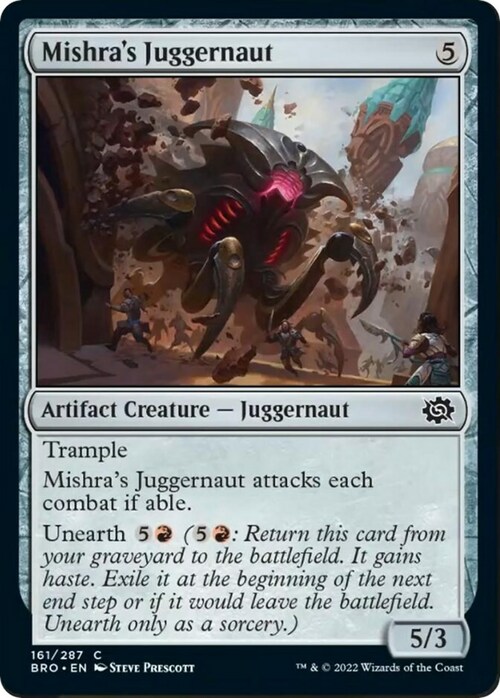 Mishra's Juggernaut Card Front