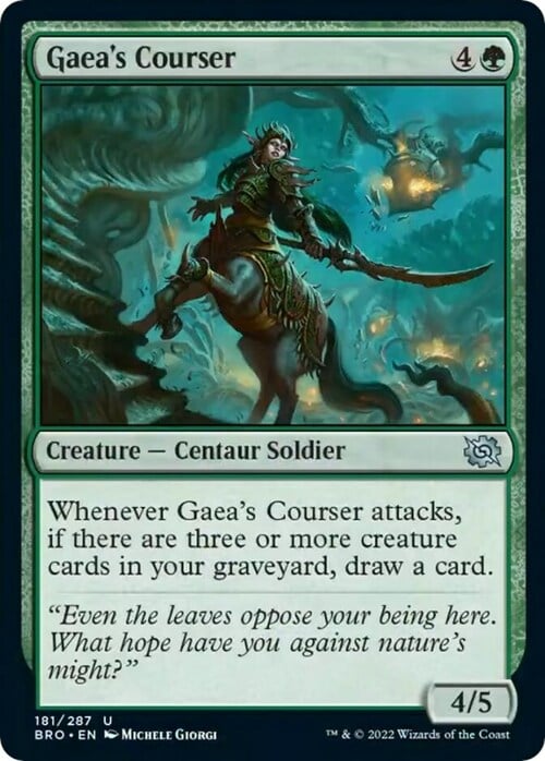 Gaea's Courser Card Front