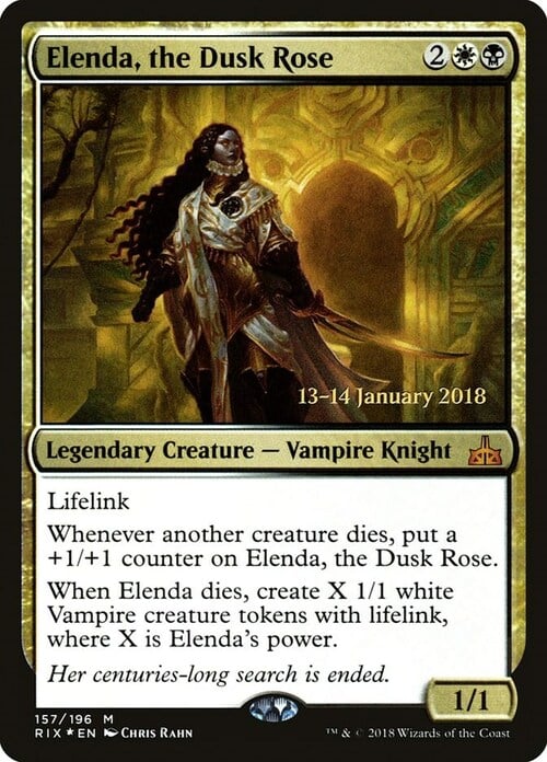 Elenda, the Dusk Rose Card Front