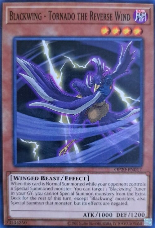 Blackwing - Tornado the Reverse Wind Card Front