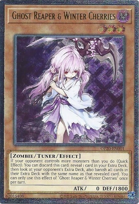 Yu-Gi-Oh! Ghost Reaper & Winter Cherries Alternate Art Field Center Card – From Duel Devastator Set - View #7