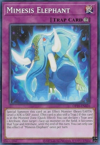 Elefante Mimesi Card Front