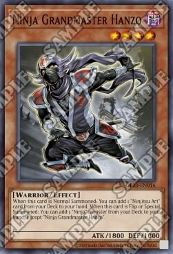 Ninja Grandmaster Hanzo Card Front