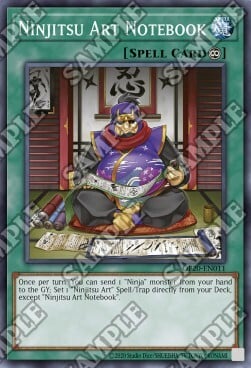 Ninjitsu Art Notebook Card Front