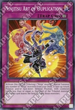 Arte Ninjitsu della Duplicazione Card Front