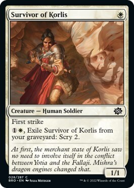 Survivor of Korlis Card Front