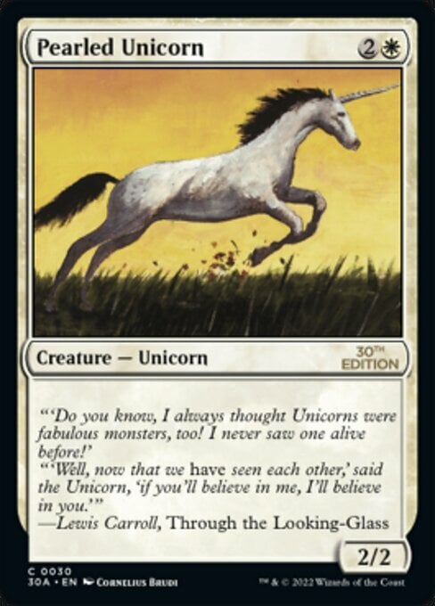 Pearled Unicorn Card Front