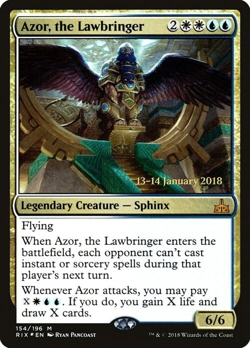 Azor, Dispensatore di Legge Card Front