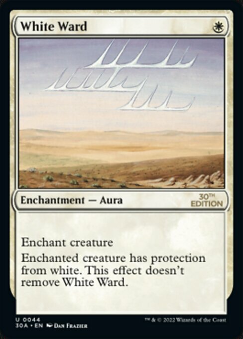 White Ward Card Front