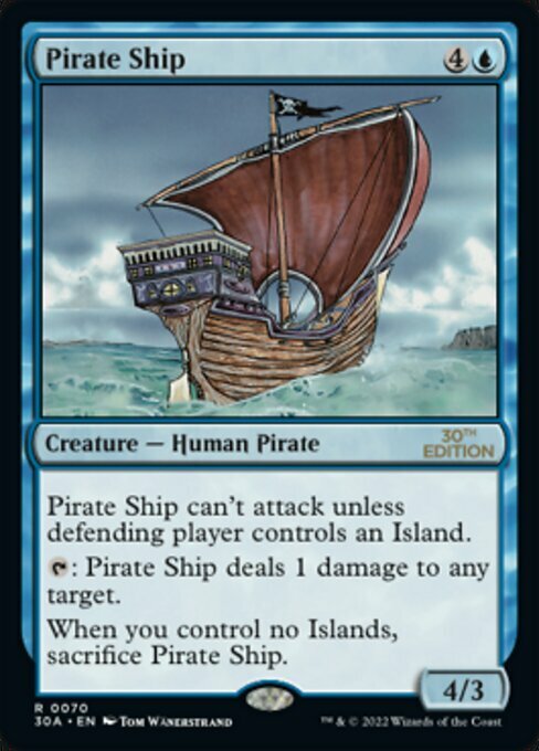 Pirate Ship Card Front