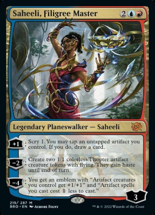 Saheeli, Filigree Master Card Front