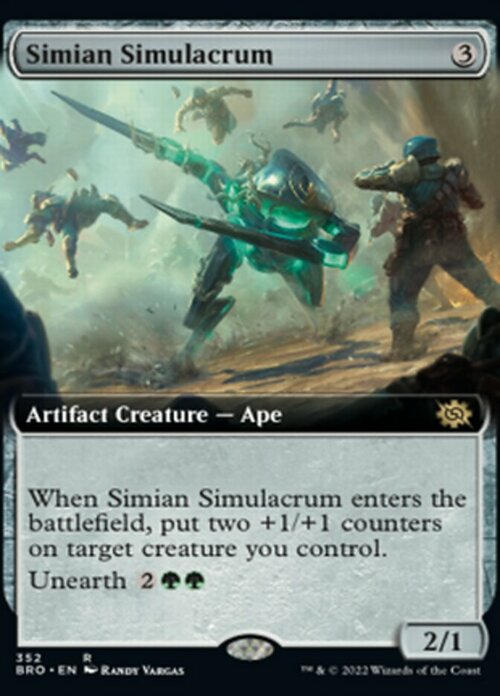 Simian Simulacrum Card Front