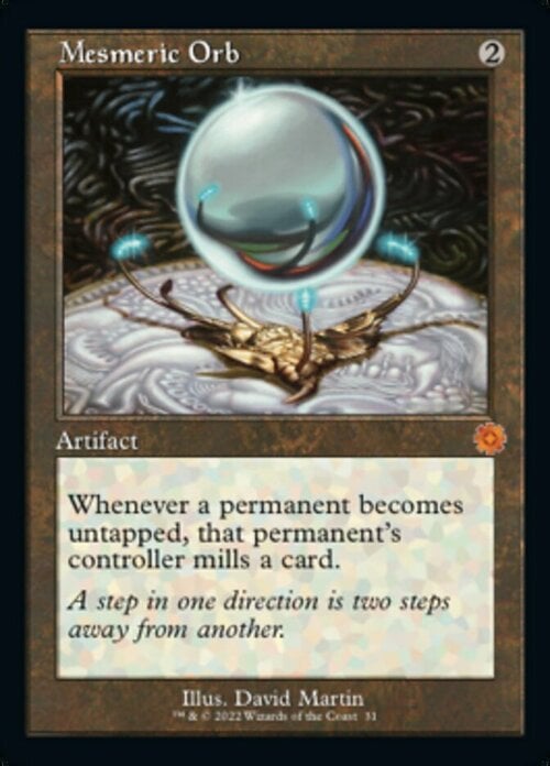 Mesmeric Orb Card Front