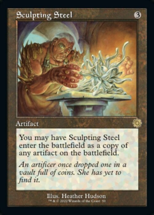 Sculpting Steel Card Front