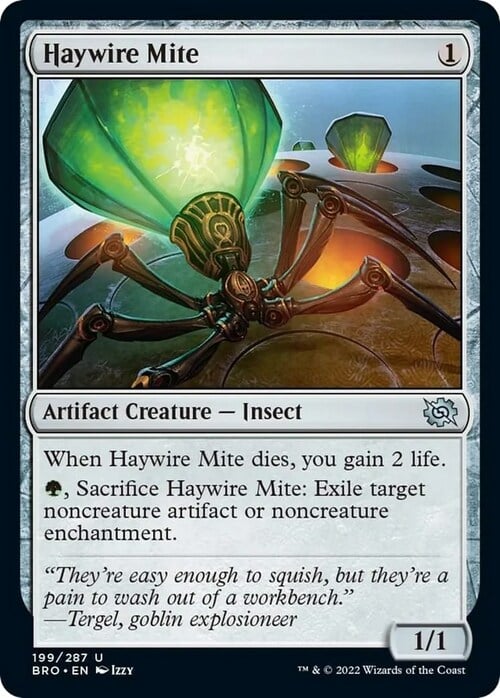 Haywire Mite Card Front