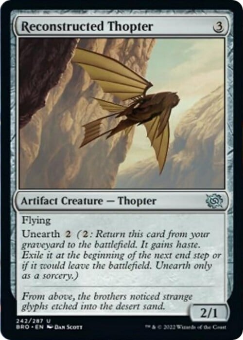 Reconstructed Thopter Card Front