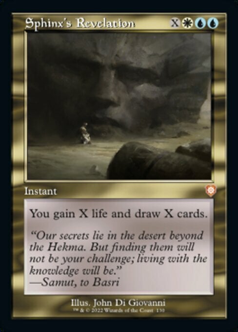 Sphinx's Revelation Card Front