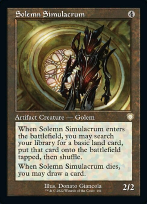 Solemn Simulacrum Card Front