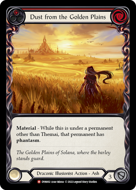 Dust from the Golden Plains Card Front