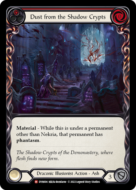 Dust from the Shadow Crypts Card Front