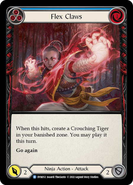 Flex Claws - Blue Card Front