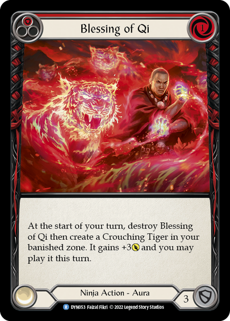 Blessing of Qi (Red) Card Front