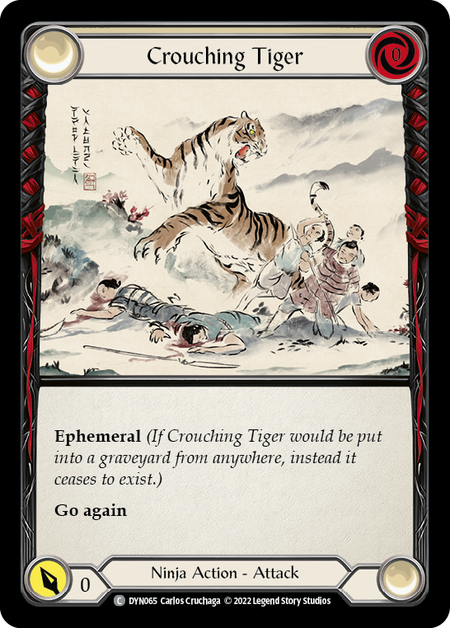 Crouching Tiger Card Front