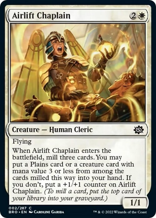 Airlift Chaplain Card Front