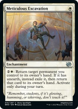 Meticulous Excavation Card Front