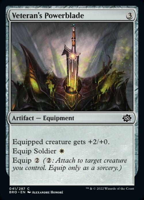 Veteran's Powerblade Card Front