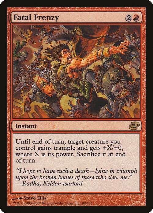 Fatal Frenzy Card Front