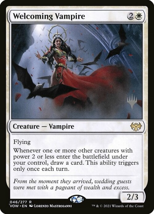 Welcoming Vampire Card Front
