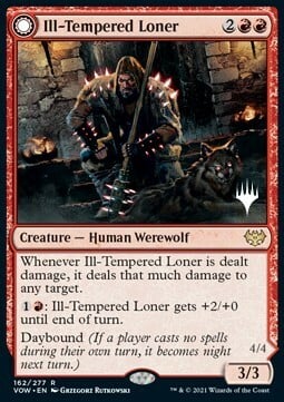 Ill-Tempered Loner // Howlpack Avenger Card Front
